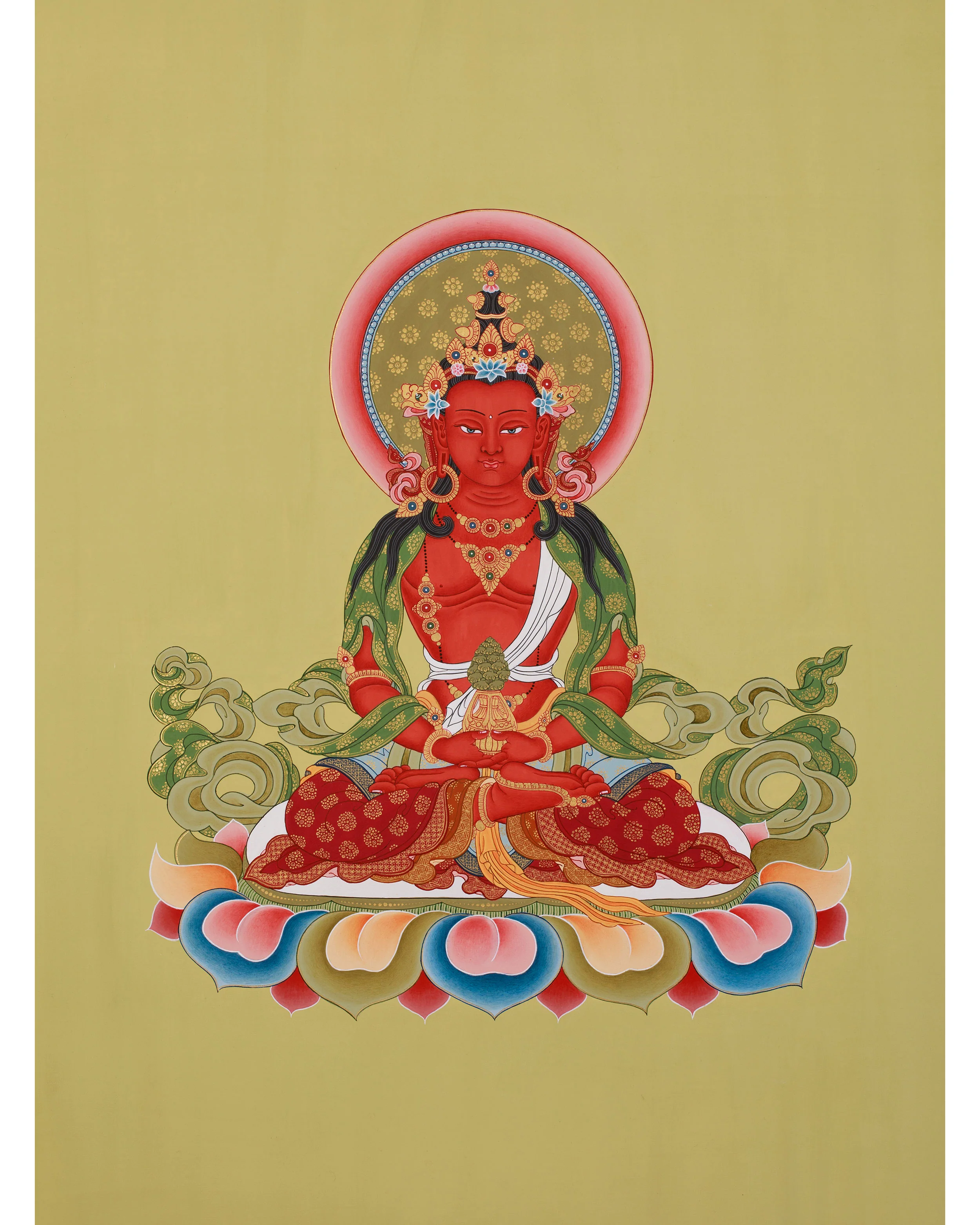 24-Inch Amitayus Buddha Thangka